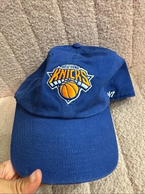 47 Brand New York Knicks Royal Blue Embroidered Cap